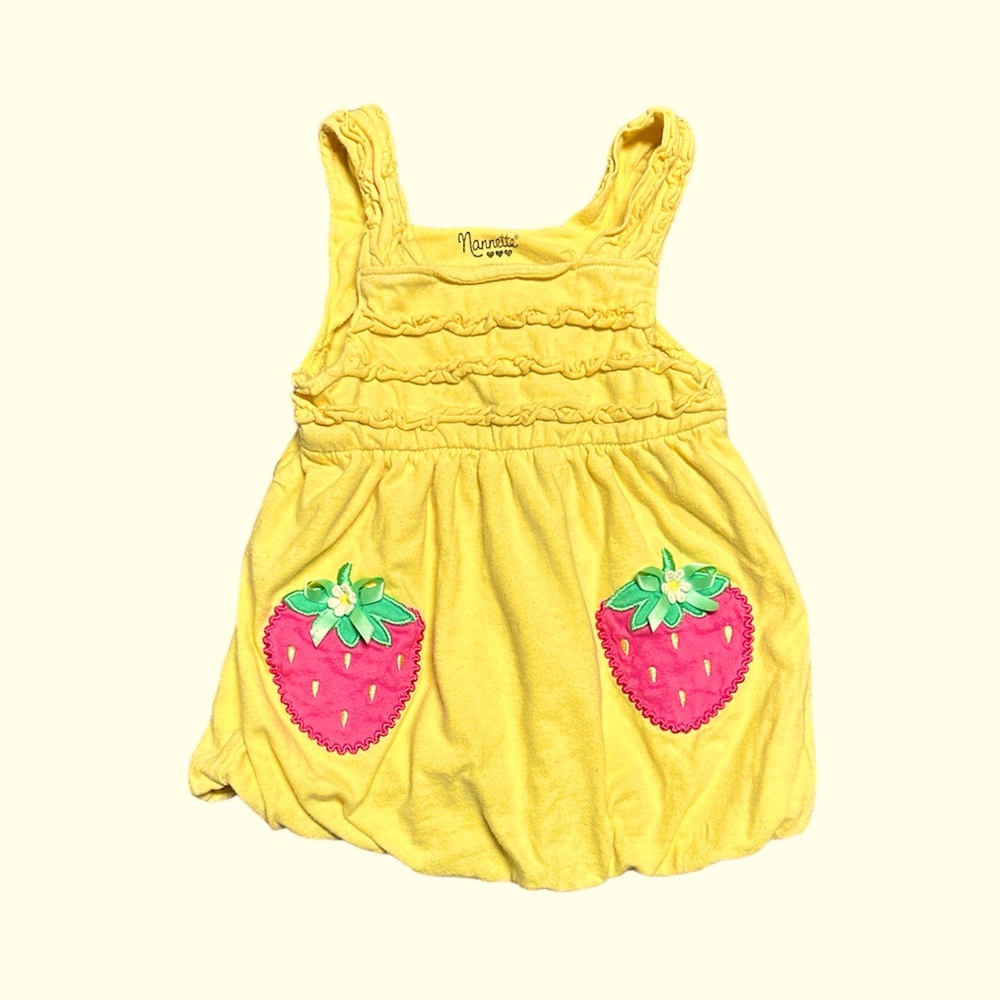 2T bubble top with strawberries